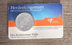 coincard Architectuur Vijfje 2008 ver zilver d, Ophalen of Verzenden, Koningin Beatrix, Euro's, Zilver
