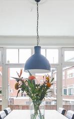 Industriële hanglamp grijs (2 stuks beschikbaar), Ophalen, Zo goed als nieuw, Metaal, Minder dan 50 cm