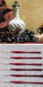 6 Luxe marterhaar penseeltjes., Hobby en Vrije tijd, Schilderen, Ophalen of Verzenden, Nieuw