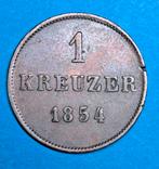 Duitsland Sachsen Meiningen 1 kreuzer 1854, Postzegels en Munten, Munten | Europa | Niet-Euromunten, Verzenden, Duitsland, Losse munt