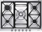 SMEG RVS 5 Pits inbouw gaskookplaat SDR70XG5, Witgoed en Apparatuur, Kookplaten, Ophalen, Nieuw, Energieklasse A of zuiniger, Inbouw
