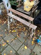 Stalen schragen 2 stuks, Ophalen, Gebruikt