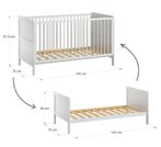 3 in 1 babybed / Meegroeibed Evolutif Aurore petit amelie, Ophalen, Gebruikt, 70 tot 85 cm, 140 tot 160 cm