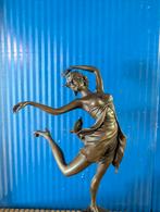Bronzen sculptuur dancende vrouw, Ophalen of Verzenden
