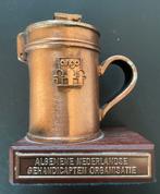 Miniatuur zwaar (420 gram) koperen collectebus ANGO, Antiek en Kunst, Antiek | Koper en Brons, Ophalen of Verzenden