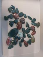 Lot met heliotroop cabochons, Ophalen of Verzenden