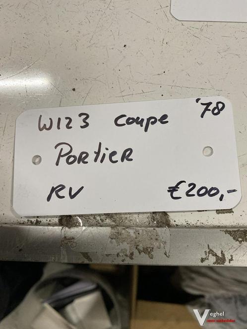 Mercedes W123 coupe 1978 Portier Rechtsvoor, Auto-onderdelen, Carrosserie en Plaatwerk, Deur, Gebruikt, Ophalen