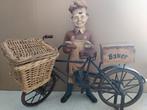 Beeldje bakker met fiets, Verzamelen, Beelden en Beeldjes, Ophalen, Gebruikt