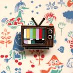 Televisie TV met Testbeeld speldje badge enamel pin, Verzenden, Nieuw, Overige onderwerpen, Speldje of Pin