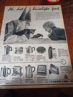 Advertentie van Daalderop Tiel Sinterklaas 1958, Ophalen of Verzenden, Zo goed als nieuw