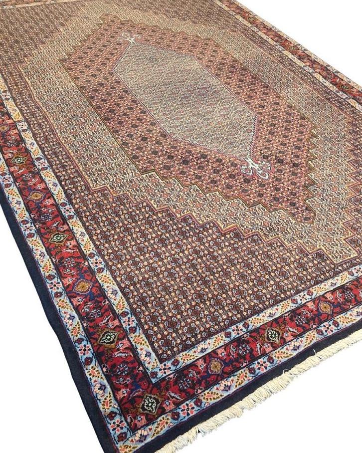 Perzisch tapijt Senneh 300x200 wollen vloerkleed iran, Huis en Inrichting, Stoffering | Tapijten en Kleden, Zo goed als nieuw