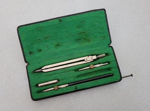 Passer in box, oud/klein, Antiek en Kunst, Curiosa en Brocante, Ophalen of Verzenden