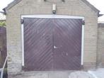 Hardhouten openslaande garagedeuren incl kozijn en sleutels, 215 cm of meer, Gebruikt, 120 cm of meer, Hout