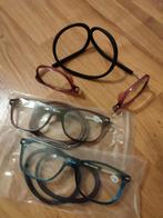 Nieuwe leesbrillen +1,5 met magneet, Overige merken, Zwart, Nieuw, Ophalen of Verzenden