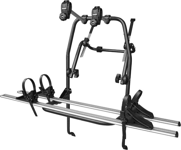 Fietsendrager Menabo polaris 2 (achterklep), Auto diversen, Fietsendragers, Gebruikt, Achterklepdrager, 2 fietsen, Brede banden