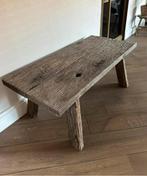 Prachtige robuust houten salontafel, Huis en Inrichting, Tafels | Salontafels, Ophalen, 100 tot 150 cm, 50 tot 100 cm, Zo goed als nieuw