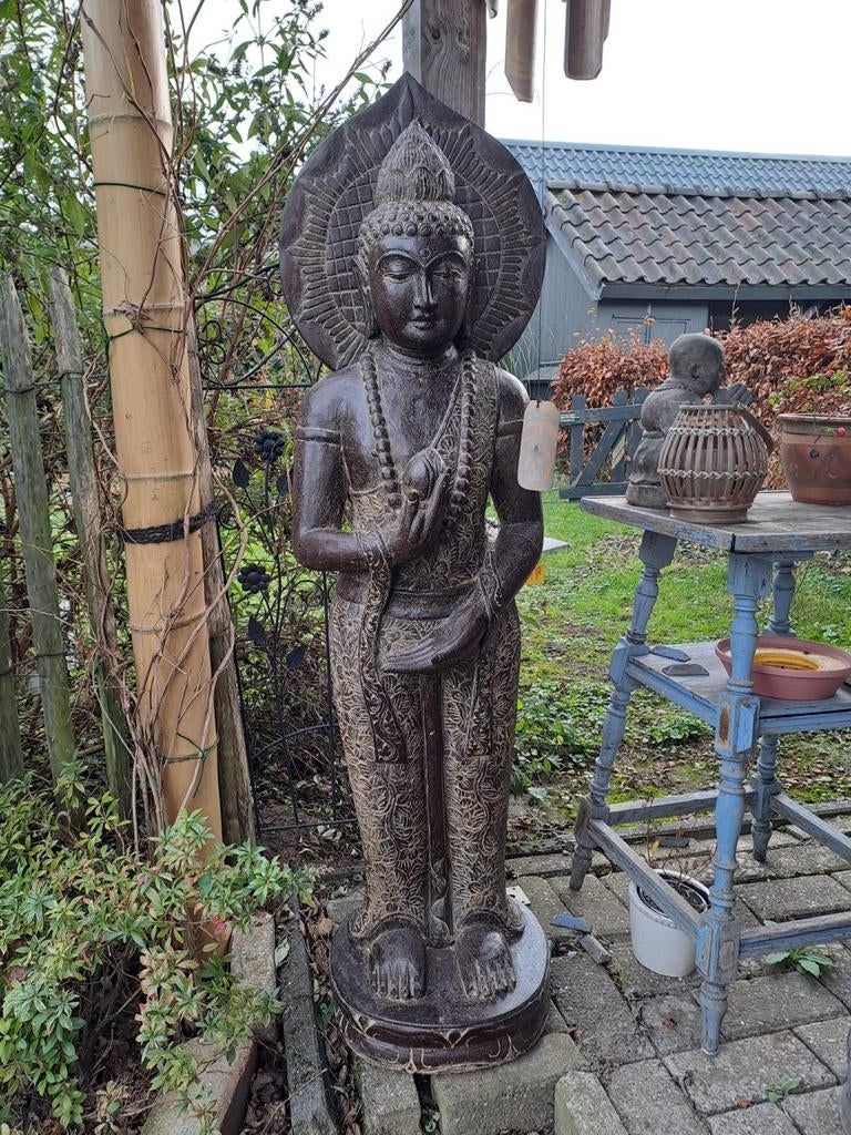 Buddha standing 130cm, Ophalen, Www.ibizasfeer.nl, Nieuw, Info@ibizasfeer.nl