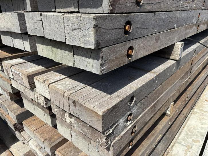 GB azobe hardhouten draglineschot 10x100x600 CM, Doe-het-zelf en Verbouw, Hout en Planken, Zo goed als nieuw, Overige houtsoorten