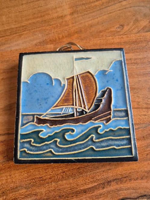 Westraven Utrecht Tegeltableau Zeilschip, Antiek en Kunst, Antiek | Wandborden en Tegels, Ophalen