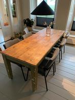 Eettafel 220x80 Franse style HK living stoer, Huis en Inrichting, Tafels | Eettafels, 200 cm of meer, Zo goed als nieuw, Rechthoekig