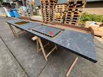 Kunsttof marmer look werkblad met goud spoelbak, Huis en Inrichting, Ophalen, Nieuw, 200 cm of meer, Minder dan 100 cm