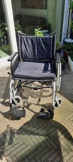 rolstoel extra breed 61 cm met duwondersteuning, Ophalen, Inklapbaar, Zo goed als nieuw, Elektrische rolstoel