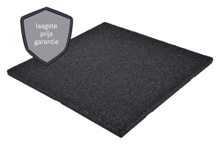 Zwarte rubber tegels! 50 x 50 x 2.5cm €4.95,- per stuk!, Tuin en Terras, Tegels en Klinkers, Nieuw, Terrastegels, Rubber, 10 m² of meer