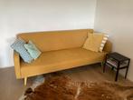 Leuk geel (slaap)bankje, Ophalen, Hout, Gebruikt, Tweepersoons
