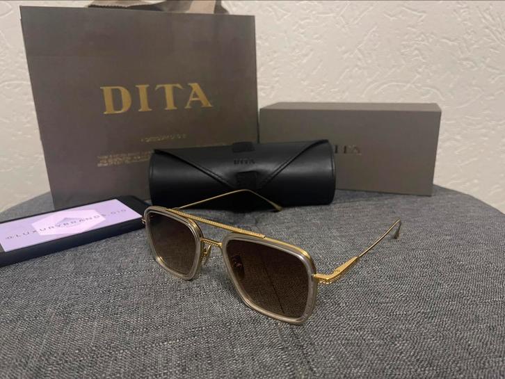 Dita flight 006 // bruin/goud // NIEUWE COLLECTIE, Sieraden, Tassen en Uiterlijk, Zonnebrillen en Brillen | Heren, Nieuw, Zonnebril