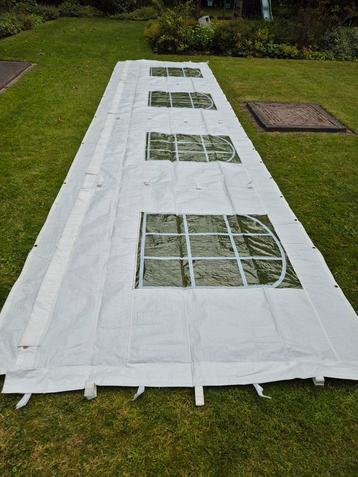1 x zijwand 8x2 mtr, 4 x zijwand 2 x mtr.  beschikbaar voor biedingen