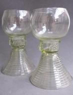 Omstreeks 1880 Waldglas Roemer Wijnglas Bohemen Duitsland