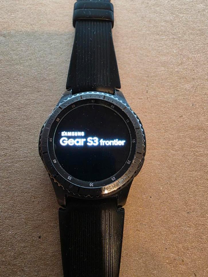 Samsung Gear S3 Frontier - Smartwatch, Sieraden, Tassen en Uiterlijk, Smartwatches, Gebruikt, Android, Zwart, Afstand, Calorieverbanding