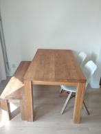 Eettafel met bank en stoelen., Huis en Inrichting, Complete eetkamers, Ophalen, Gebruikt, Minder dan 4 stoelen