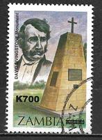 Zambia 2000 Overdruk nwe waarde Livingstone monument, Postzegels en Munten, Postzegels | Afrika, Zambia, Verzenden, Gestempeld