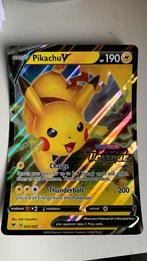 Grote Pikachu V kaart, Hobby en Vrije tijd, Verzamelkaartspellen | Pokémon, Nieuw, Ophalen of Verzenden, Losse kaart