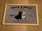 Black & White old Schotch Whisky vintage spiegel drank merk, Gebruikt, Verzenden