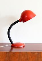 Vintage oranje bureaulamp, Huis en Inrichting, Lampen | Tafellampen, Gebruikt, Sixties, Ophalen of Verzenden, Metaal