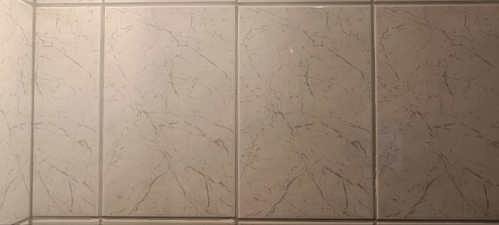 Porcelanosa wandtegels Wagner blanc marmer motief, 1.2 m2, Ophalen, Nieuw, Minder dan 20 cm, 20 tot 40 cm