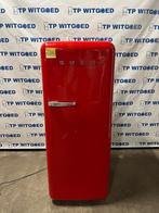SMEG A++ rood koelvriescombinatie 3 maanden garantie, Gebruikt, 200 liter of meer, 60 cm of meer, Ophalen of Verzenden
