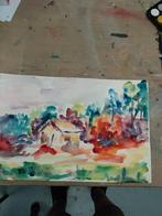 Schilderij aquarel, Ophalen of Verzenden
