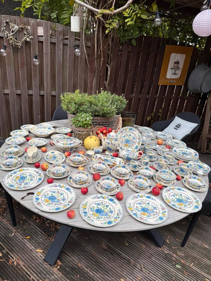 Mason’s Regency 12 pers compl antiek Engels servies, Antiek en Kunst, Antiek | Servies compleet, Ophalen
