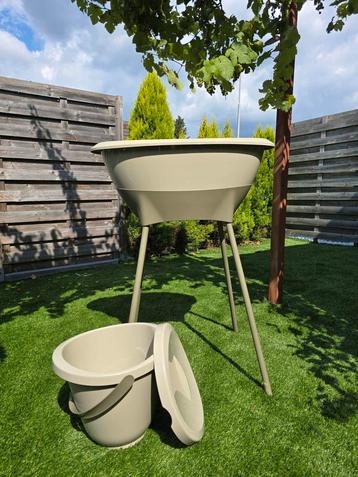 LUMA baby badje Olive Green met Luieremmer beschikbaar voor biedingen