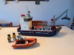 Groot containerschip met douaneboot, Ophalen of Verzenden, Zo goed als nieuw