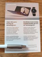 Samsung kortingscode! NL + BE, Tickets en Kaartjes, Kortingen en Cadeaubonnen, Eén persoon, Kortingsbon