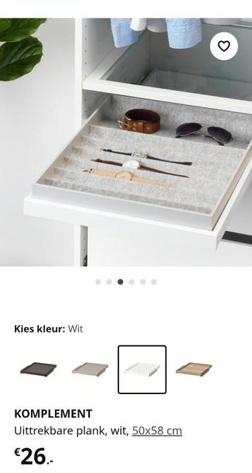 Ikea pax komplement uittrekbare plank beschikbaar voor biedingen