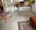 Vloerkleed 100% wol, Gebruikt, 100 tot 150 cm, Wit, Ophalen of Verzenden