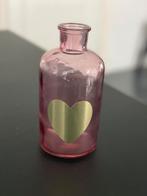 Roze vaasje glas, Huis en Inrichting, Woonaccessoires | Vazen, Overige kleuren, Ophalen of Verzenden, Minder dan 50 cm, Glas