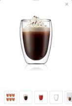 BODUM thee of cappucino glazen - 4 stuks, Huis en Inrichting, Keuken | Servies, Glas, Overige stijlen, Glas of Glazen, Zo goed als nieuw