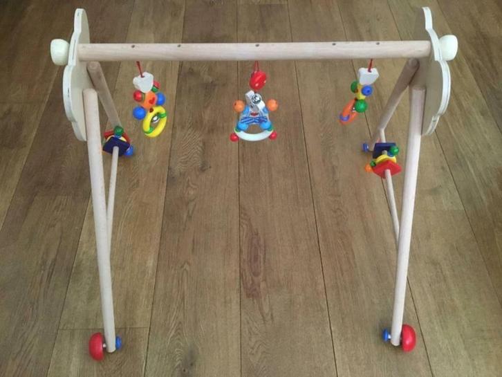 Heimess - Houten Babygym - speeltrainer en loopstoel (2in1), Kinderen en Baby's, Speelgoed | Babyspeelgoed, Zo goed als nieuw