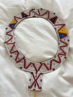 Prachtige masai ketting bewerkt met kralen, Antiek en Kunst, Kunst | Niet-Westerse kunst, Ophalen of Verzenden